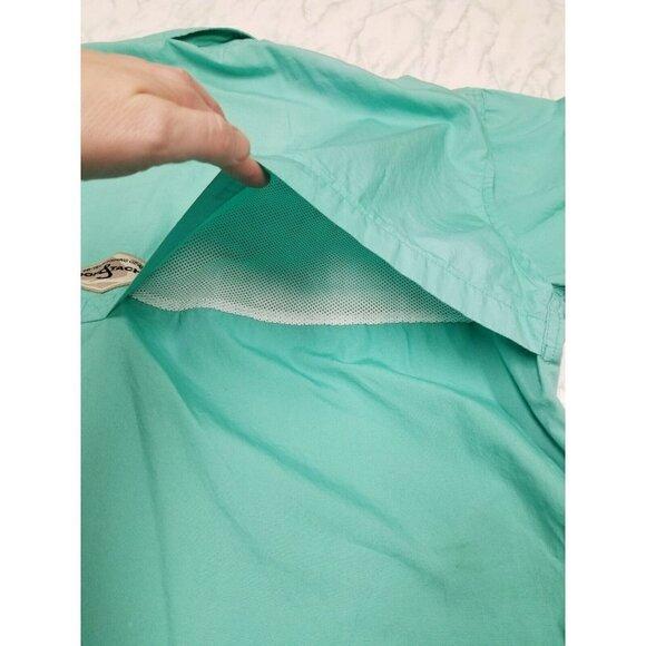 Hook and Tackle Mens fishing shirt XL Aqua Hi-Tech Fishing Shirt Vented-Pockets - Picture 16 of 16